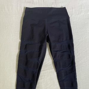 Til You Collapse Mesh Lined Leggings Navy